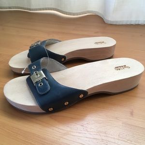 NWOT Dr Scholls Classic Slide Sandal (Navy Sz 9)